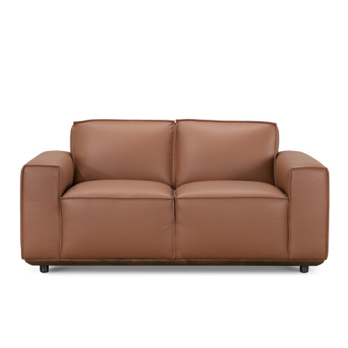 Valente 2 Seater leather Sofa (Cognac)