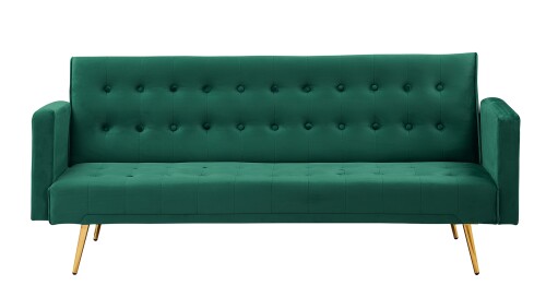 Raballo Flannelette Sofa Bed (Green)