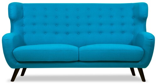 Replica WingBack Designer 3 Seater Sofa (Aqua)