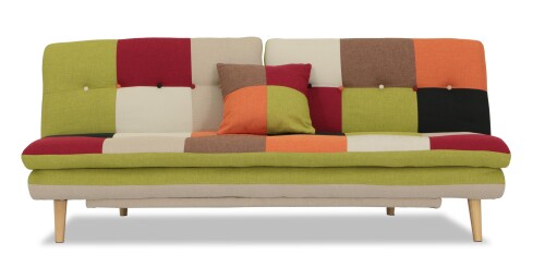 Jeza Patchwork Sofa Bed (Red Mix)