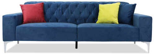 Cecilie 3 Seater Sofa (Dark Blue)