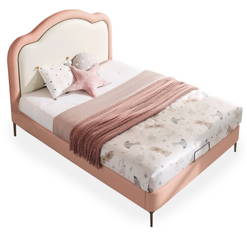 Kiara Bed Frame (Pink, UK Small Double Tall)