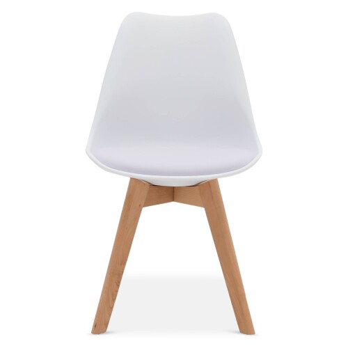 Tulip Replica Chair with Cushion (White)