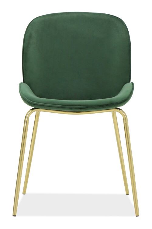 Beetle Chair Replica with Gold Legs (Green)