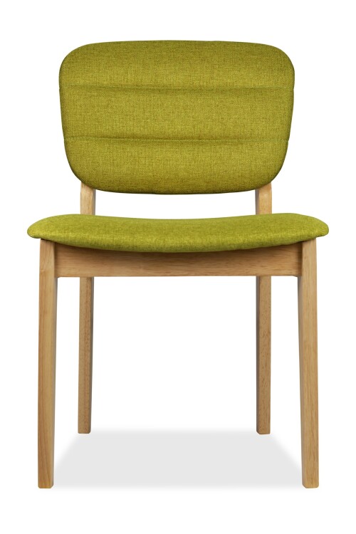 Monet Dining Chair Natural with Green Cushion 