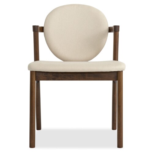 Ronny Dining Chair Walnut with Cream Cushion 