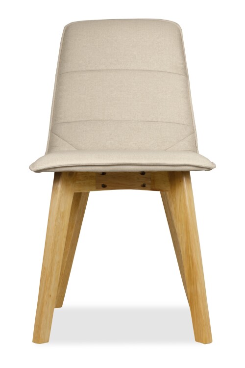 Mahala Dining Chair Natural with Cream Cushion 