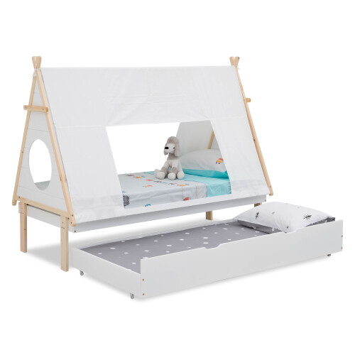 Frost Teepee Trundle Bed (White)