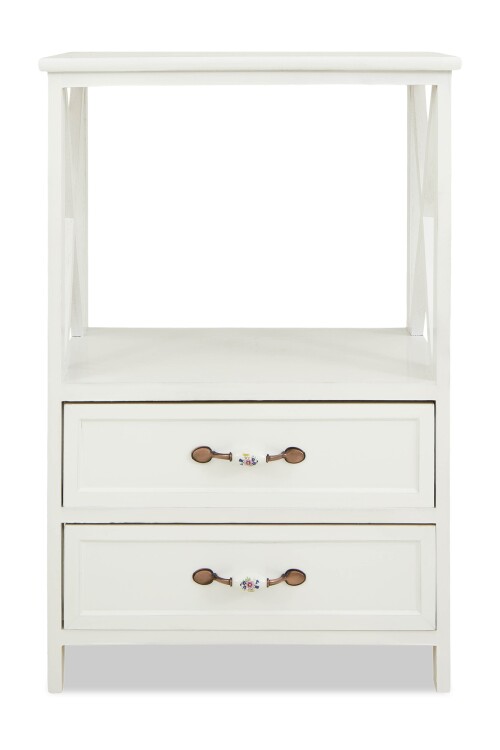 Fayt Wooden Storage Cabinet (White)