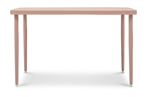 Madie Rectangular Dining Table in Pink