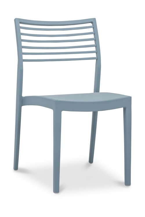 Madie Aluminium Dining Chair in Turquoise