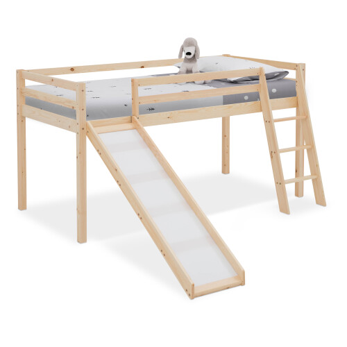 Jude Mid Sleeper Bed With Slide (Natural)