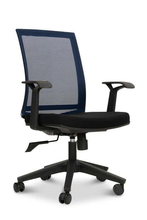 Nyler Mid Back Mesh Chair (Dark Blue)
