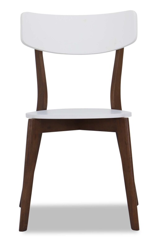 Claire Walnut Dining Chair (White)