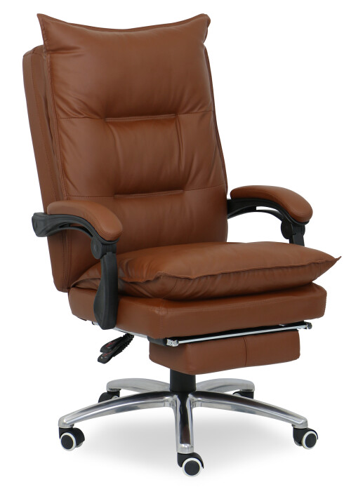 Deluxe Pu Executive Office Chair (Brown)