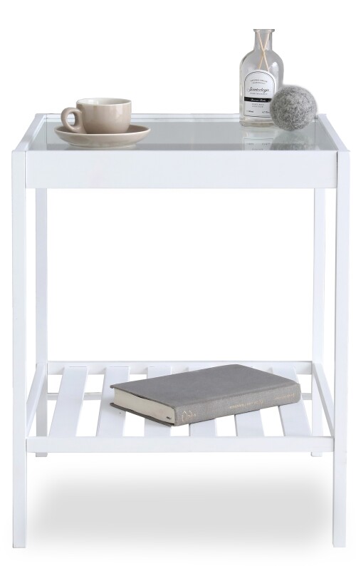 Hyara Side Table (White)